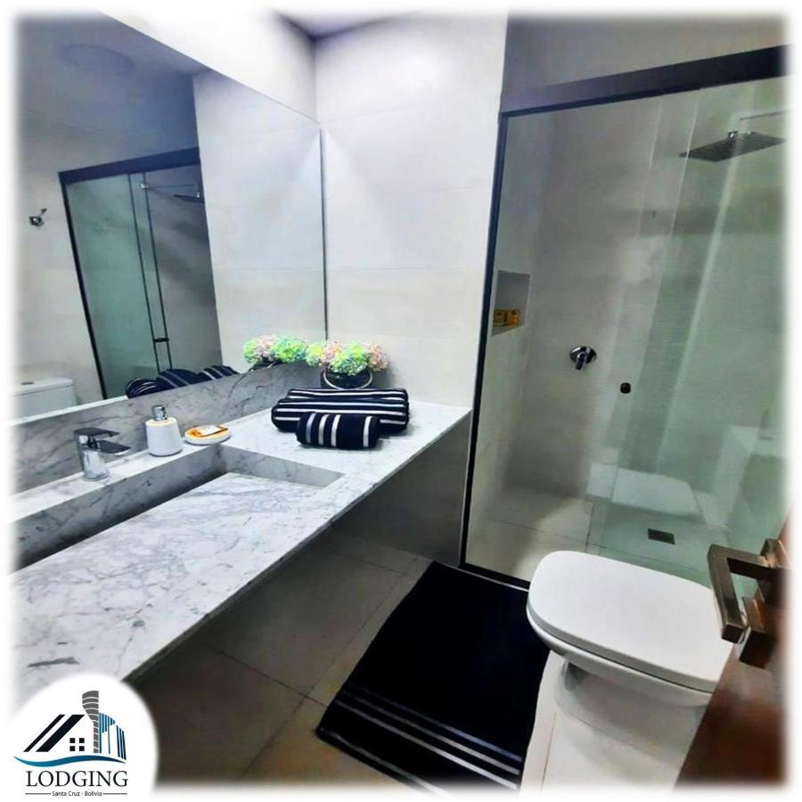 Apto Moderno Con Piscina De Borde Infinito 산타 크루즈 드 라 시에라 외부 사진