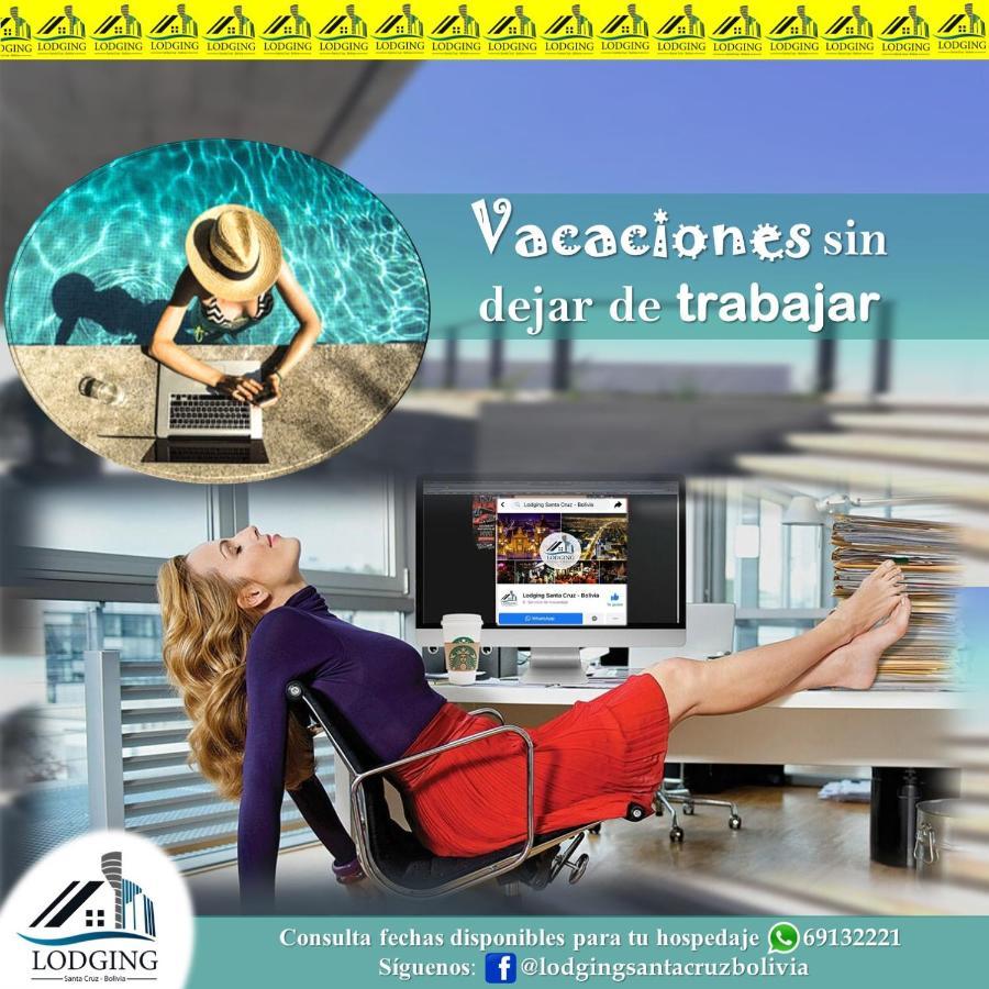 Apto Moderno Con Piscina De Borde Infinito 산타 크루즈 드 라 시에라 외부 사진