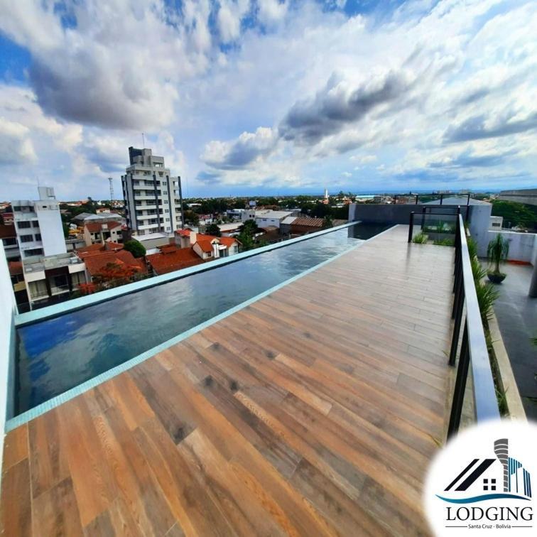 Apto Moderno Con Piscina De Borde Infinito 산타 크루즈 드 라 시에라 외부 사진